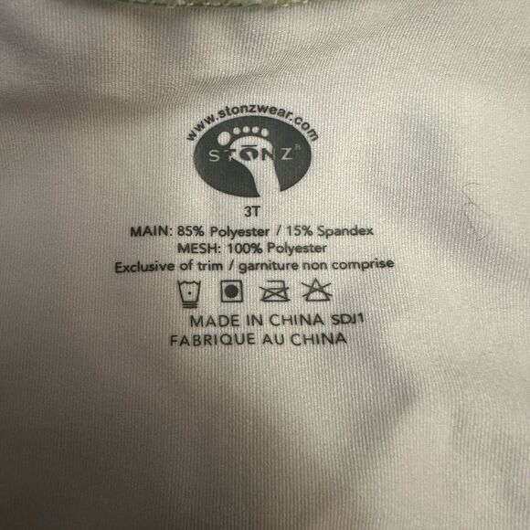 Stonzwear Size 3T Long Sleeve Pant Rash Guard Green Camoflauge - Picture 3 of 7